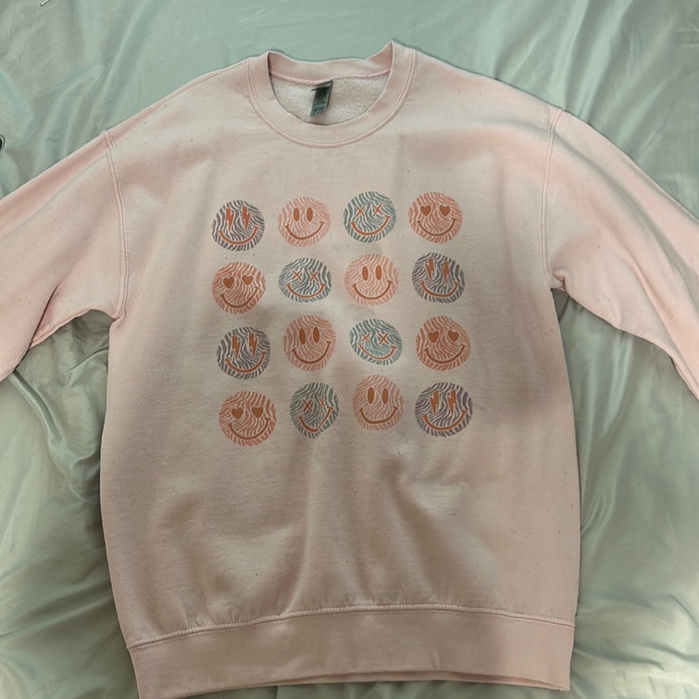 smily face sweatshirt